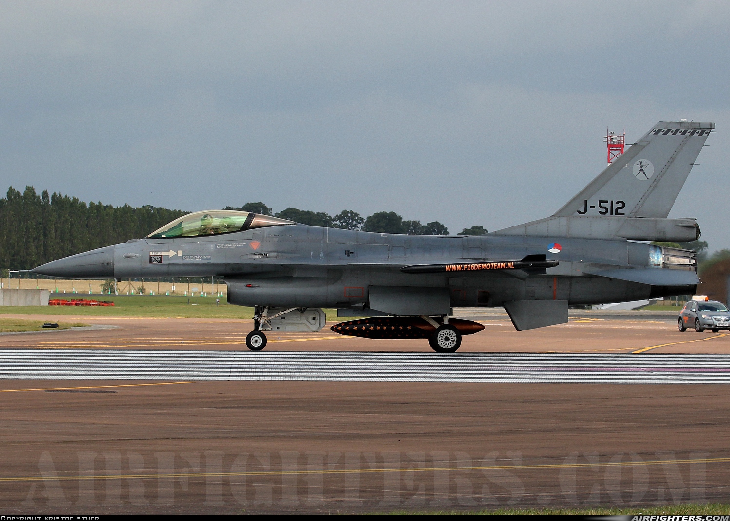 Netherlands - Air Force General Dynamics F-16AM Fighting Falcon J-512 at Fairford (FFD / EGVA), UK