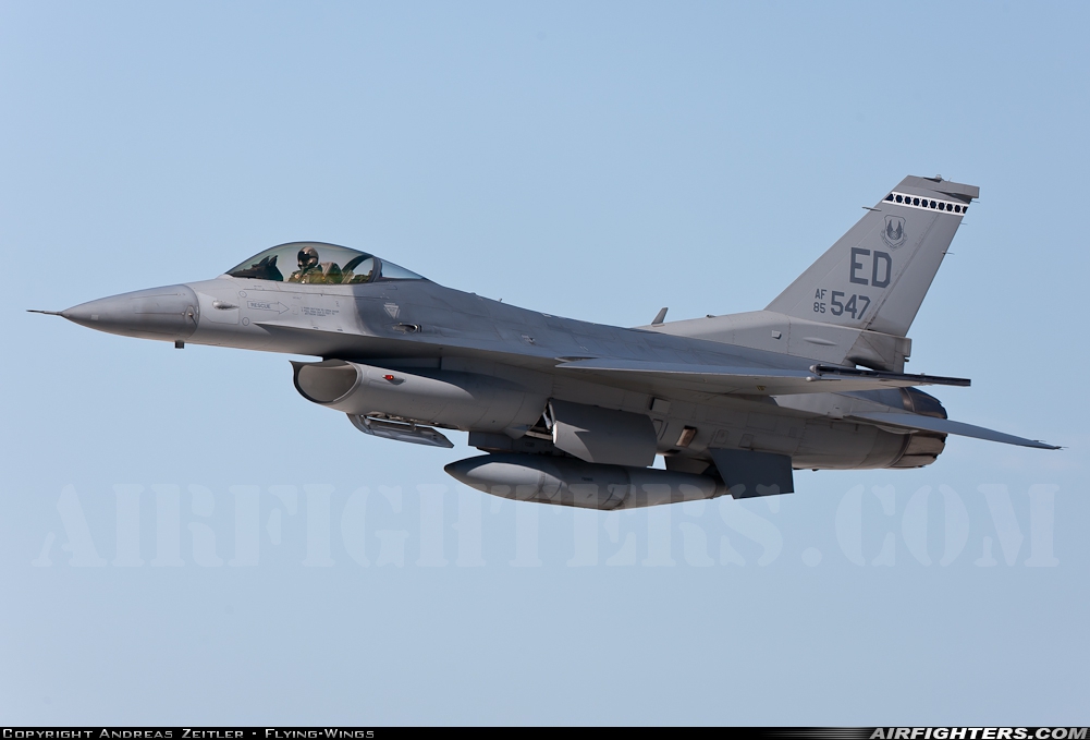 USA - Air Force General Dynamics F-16C Fighting Falcon 85-1547 at Edwards - AFB (EDW / KEDW), USA
