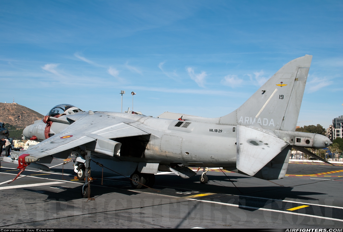 Spain - Navy McDonnell Douglas AV-8B+ Harrier ll VA.1B-29 at Off-Airport - Cartagena Port, Spain