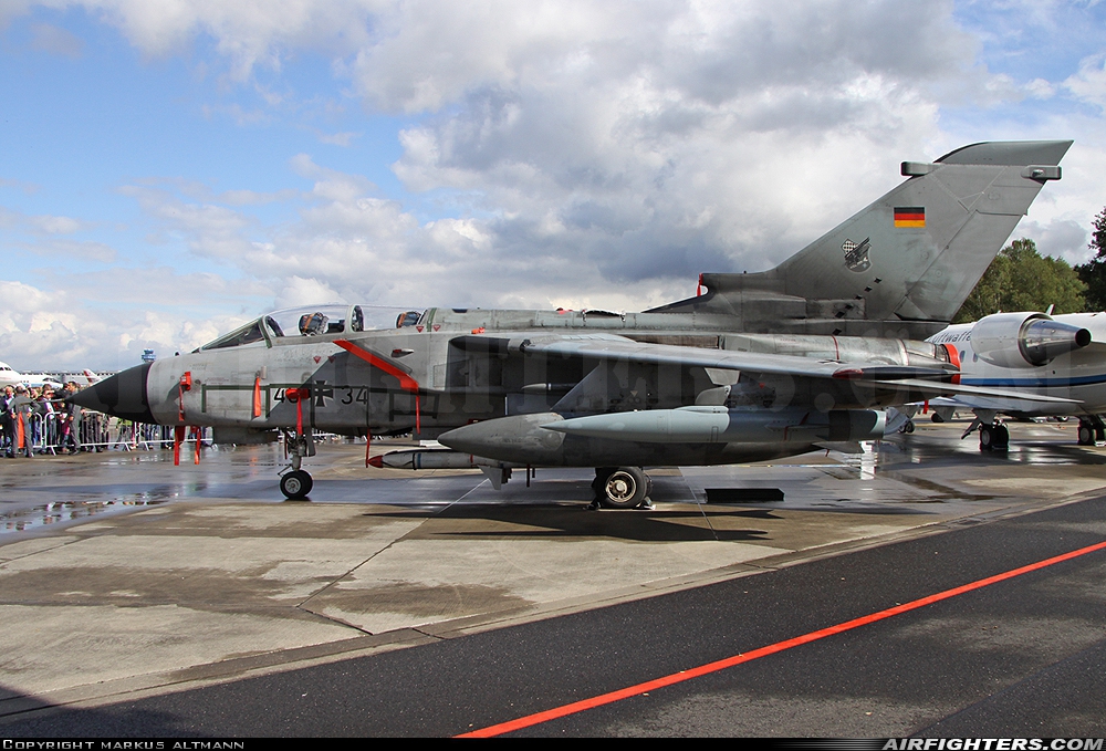 Germany - Air Force Panavia Tornado ECR 46+34 at Cologne / Bonn (- Konrad Adenauer / Wahn) (CGN / EDDK), Germany