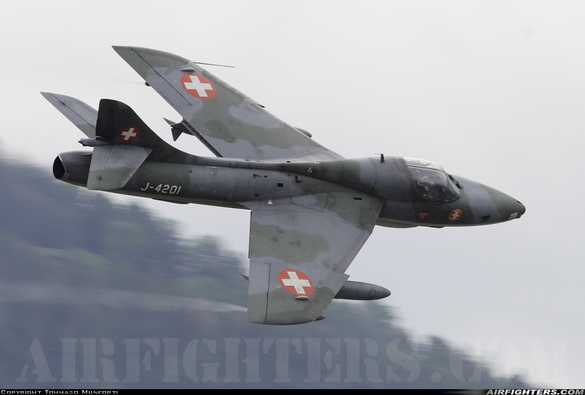 Private Hawker Hunter T68 HB-RVR at Sion (- Sitten) (SIR / LSGS / LSMS), Switzerland