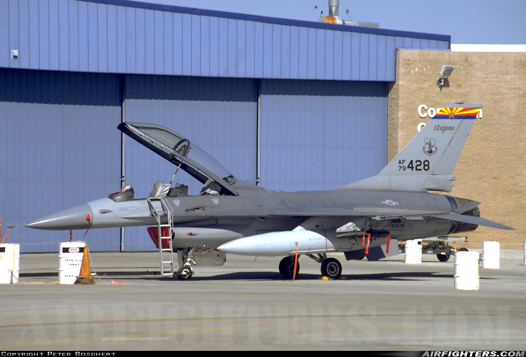 USA - Air Force General Dynamics F-16B Fighting Falcon 79-0428 at Tucson - Int. (TUS / KTUS), USA