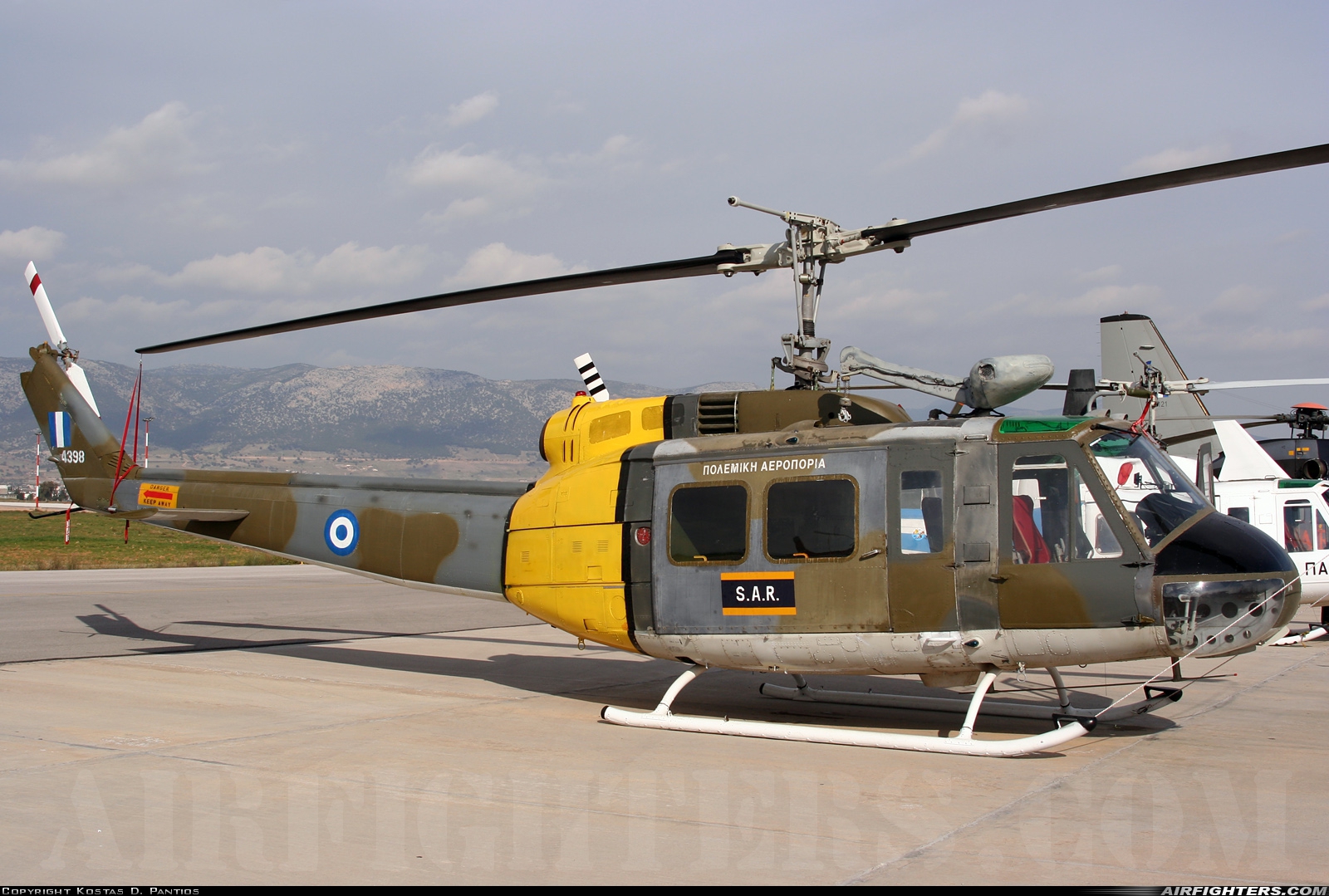 Greece - Air Force Agusta-Bell AB-205A 4398 at Elefsís (LGEL), Greece