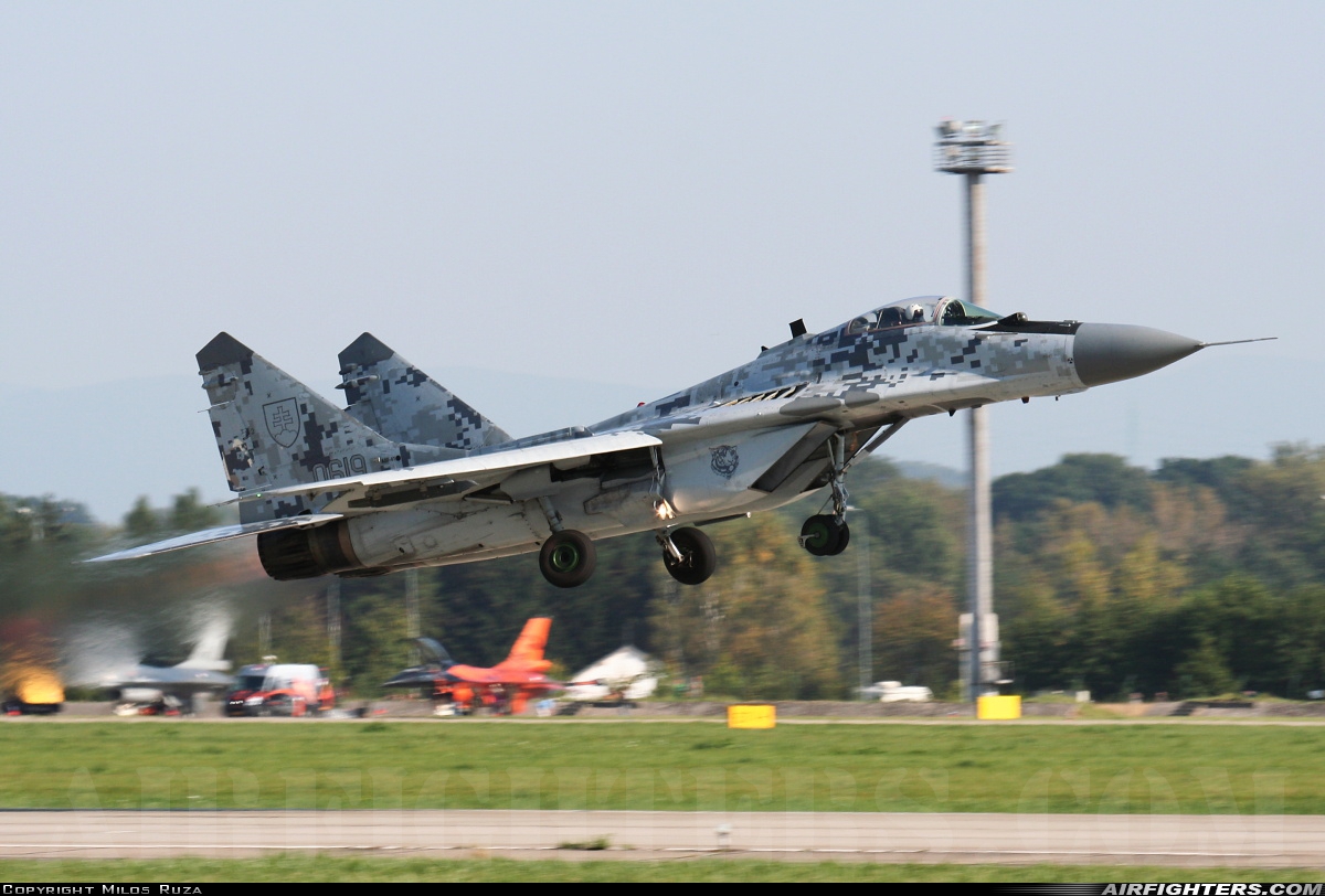 Slovakia - Air Force Mikoyan-Gurevich MiG-29A (9.12A) 0619 at Ostrava - Mosnov (OSR / LKMT), Czech Republic