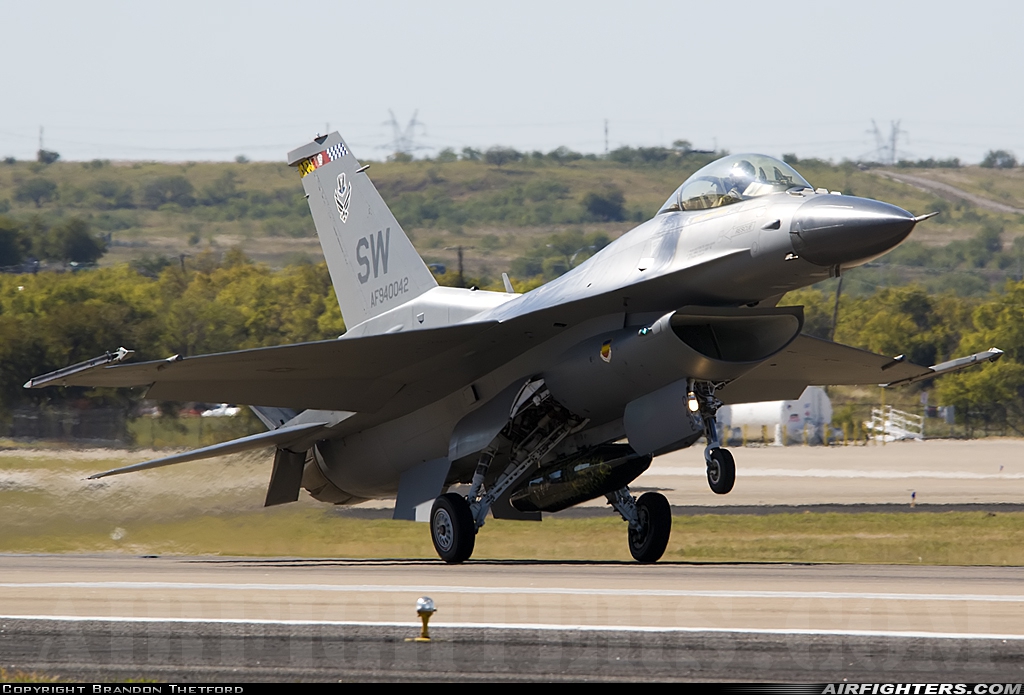 USA - Air Force General Dynamics F-16C Fighting Falcon 94-0042 at Fort Worth - Alliance (AFW / KAFW), USA