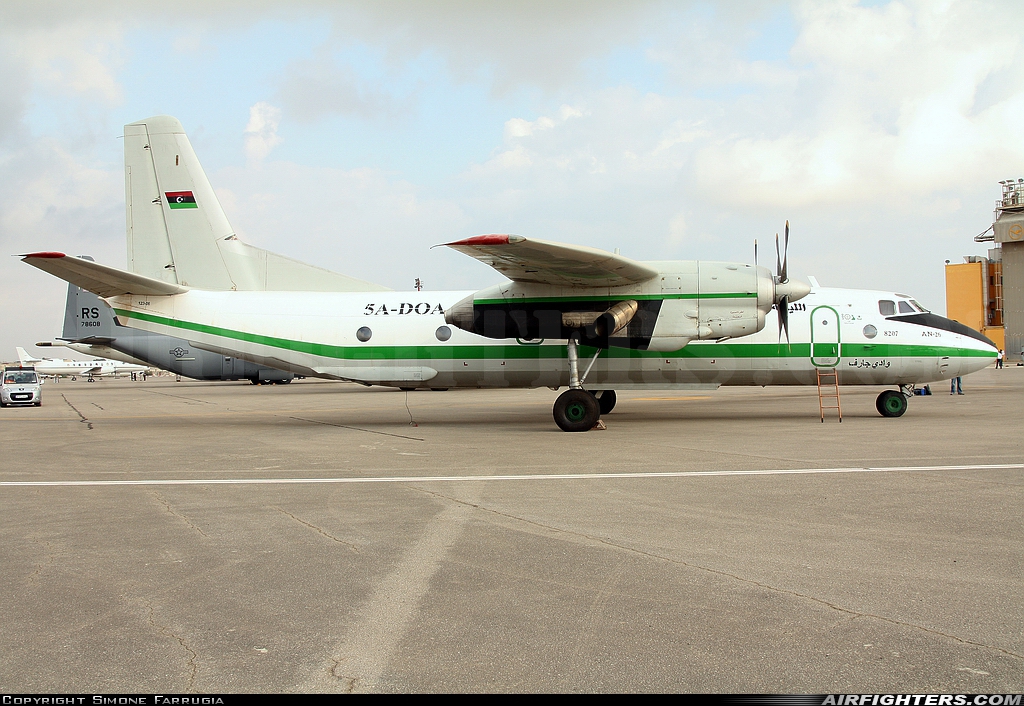 Libya - Air Force Antonov An-26 5A-DOA at Luqa - Malta International (MLA / LMML), Malta