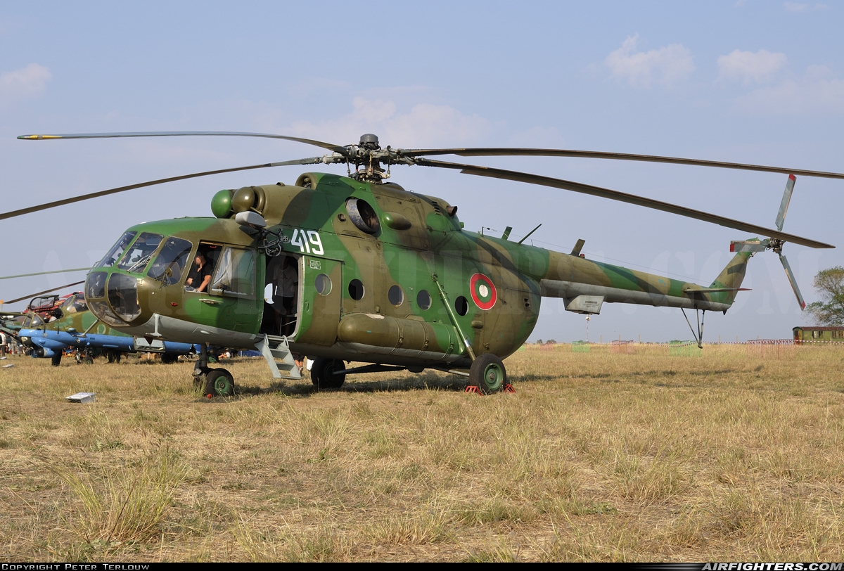 Bulgaria - Air Force Mil Mi-17 419 at Plovdiv (- Krumovo) (PDV / LBPD), Bulgaria