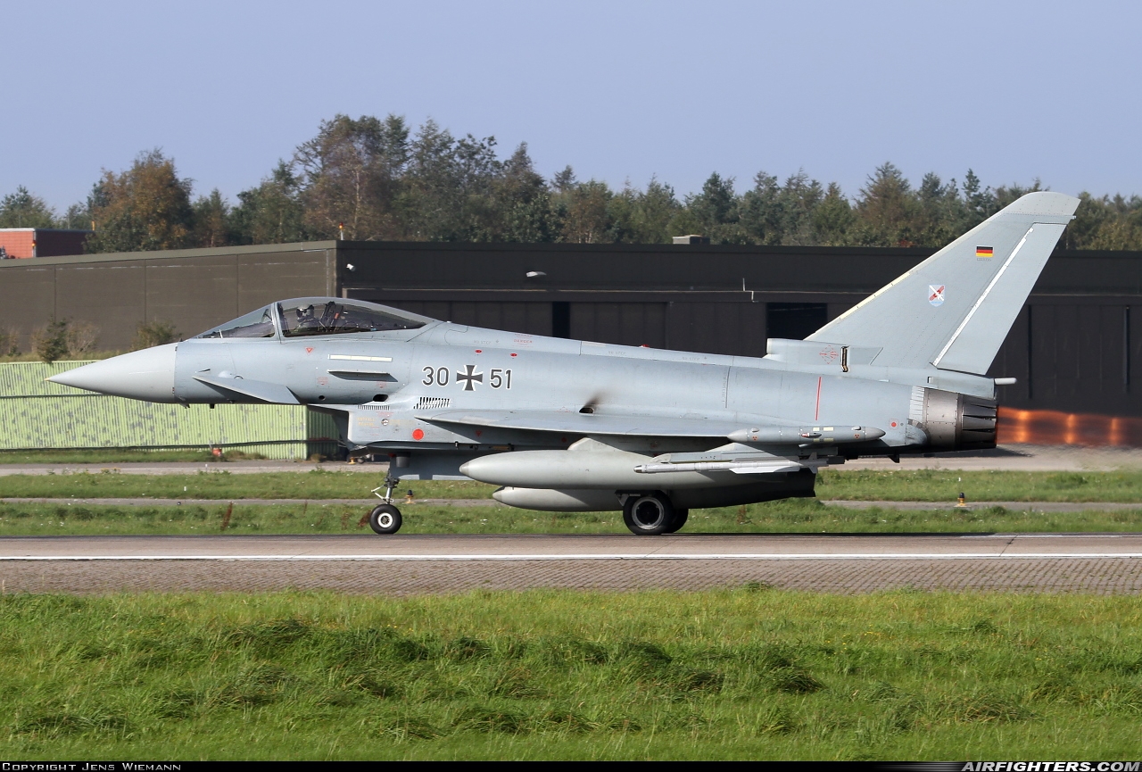 Germany - Air Force Eurofighter EF-2000 Typhoon S 30+51 at Wittmundhafen (Wittmund) (ETNT), Germany
