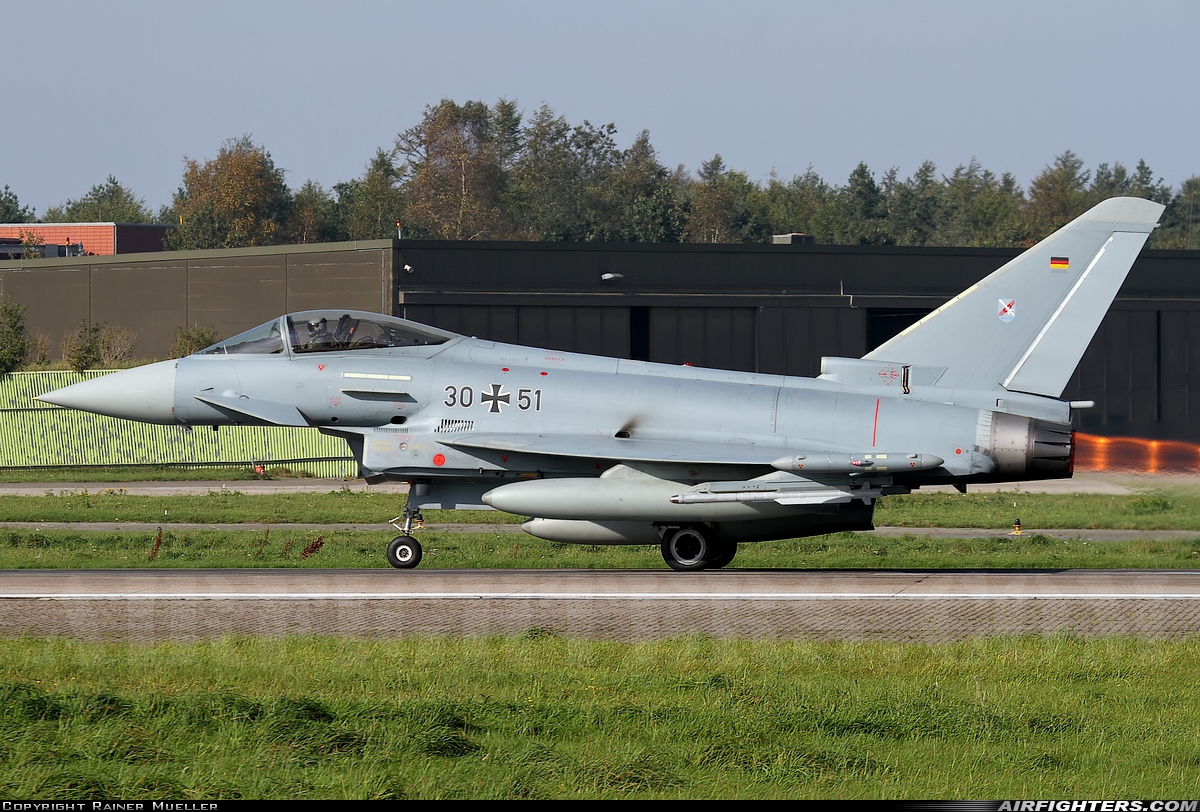 Germany - Air Force Eurofighter EF-2000 Typhoon S 30+51 at Wittmundhafen (Wittmund) (ETNT), Germany