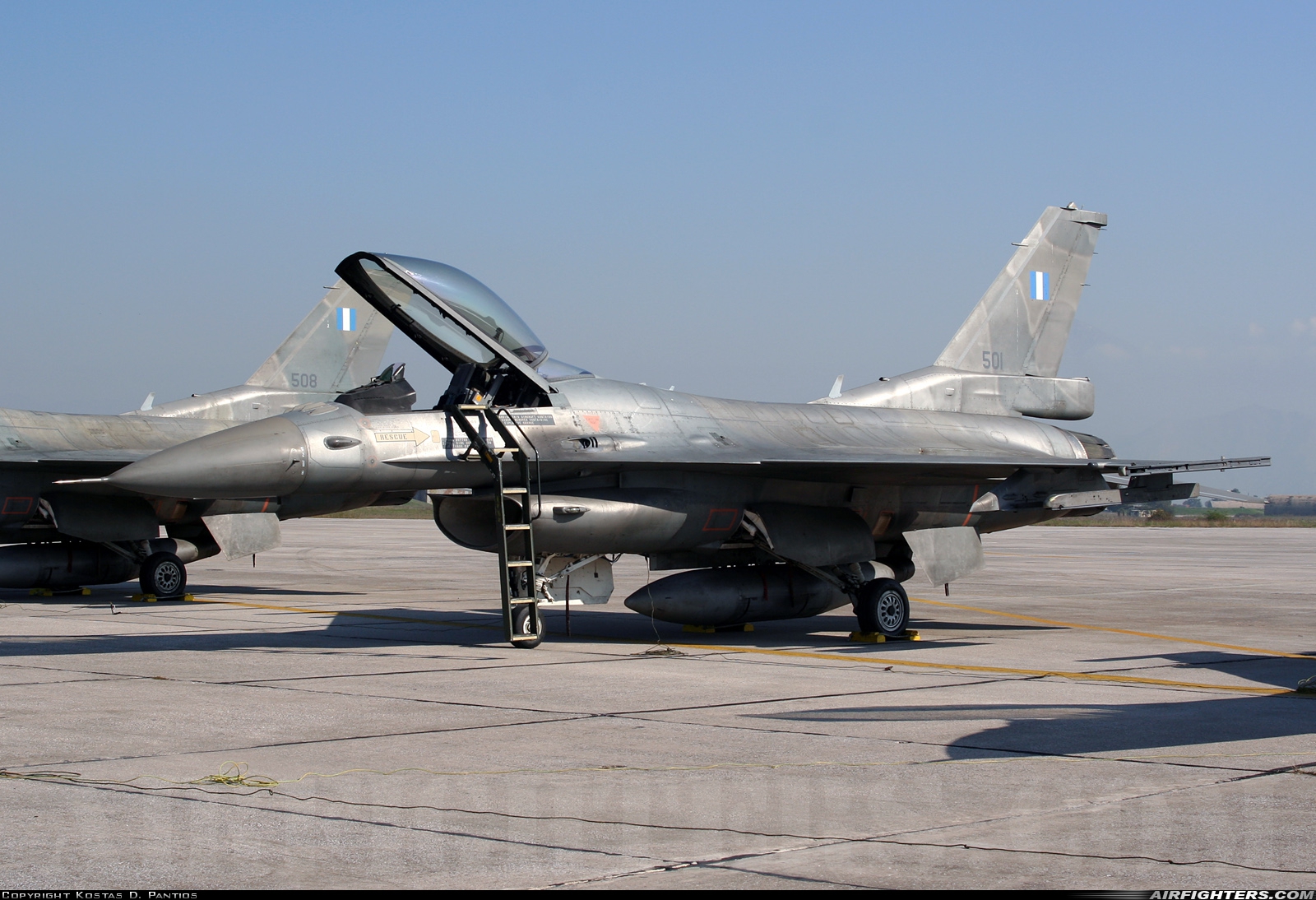 Greece - Air Force General Dynamics F-16C Fighting Falcon 501 at Larissa (LRA / LGLR), Greece