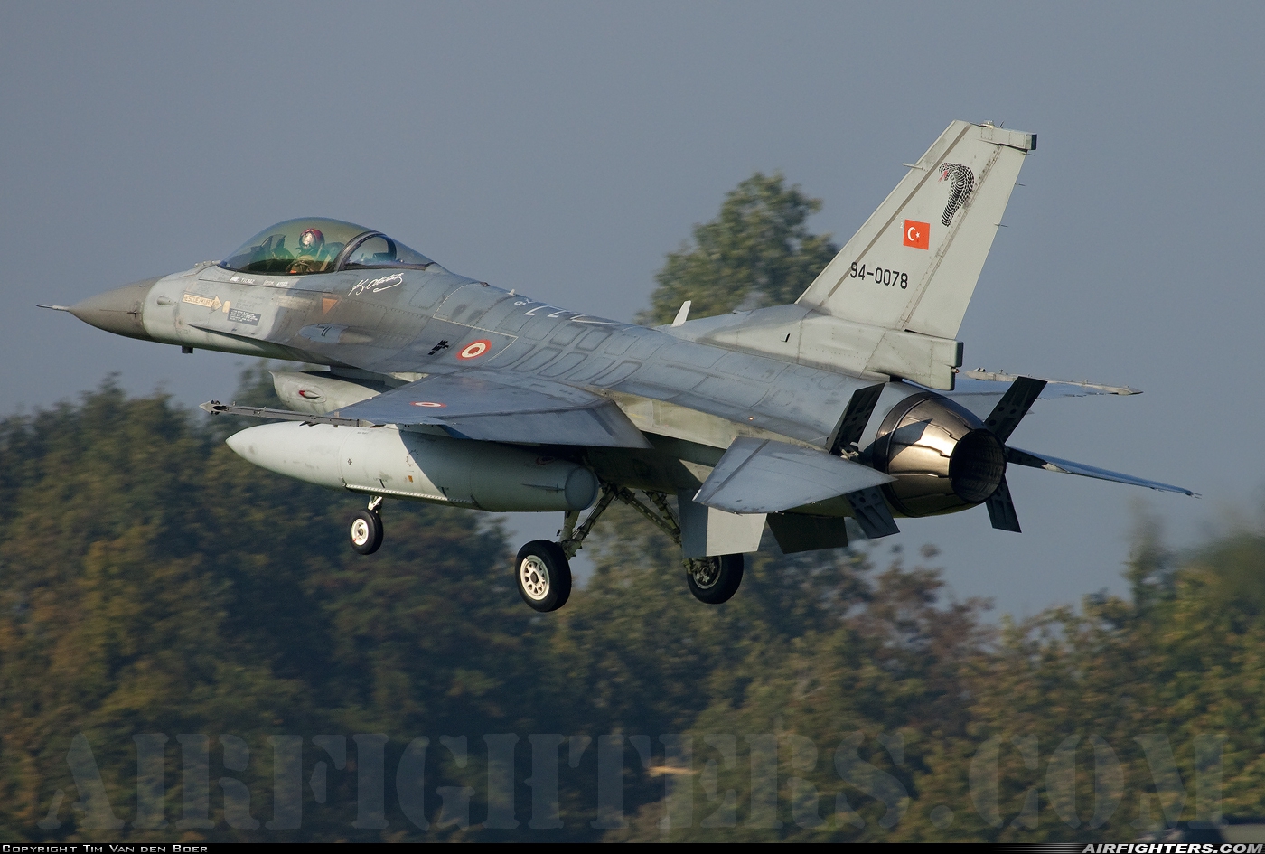 Türkiye - Air Force General Dynamics F-16C Fighting Falcon 94-0078 at Uden - Volkel (UDE / EHVK), Netherlands