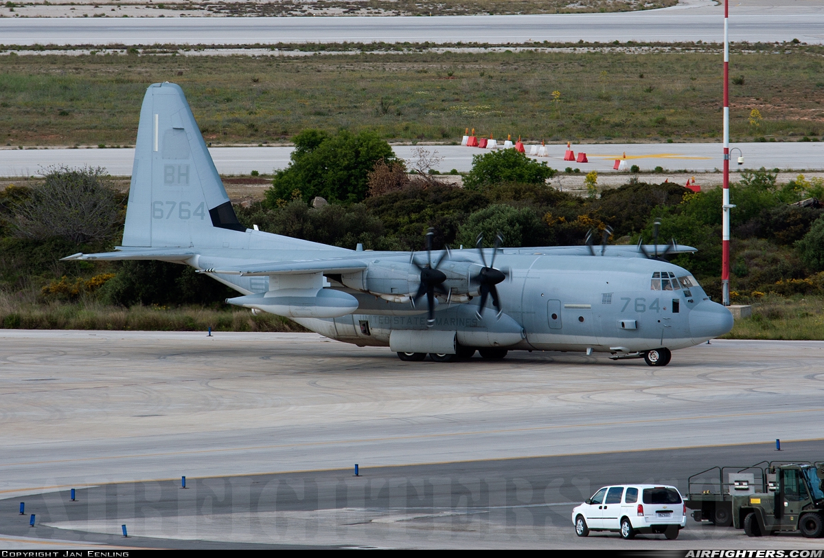 USA - Marines Lockheed Martin KC-130J Hercules (L-382) 166764 at Chania - Souda (CHQ / LGSA), Greece