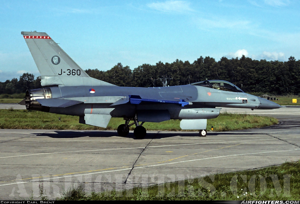 Netherlands - Air Force General Dynamics F-16A Fighting Falcon J-360 at Enschede - Twenthe (ENS / EHTW), Netherlands