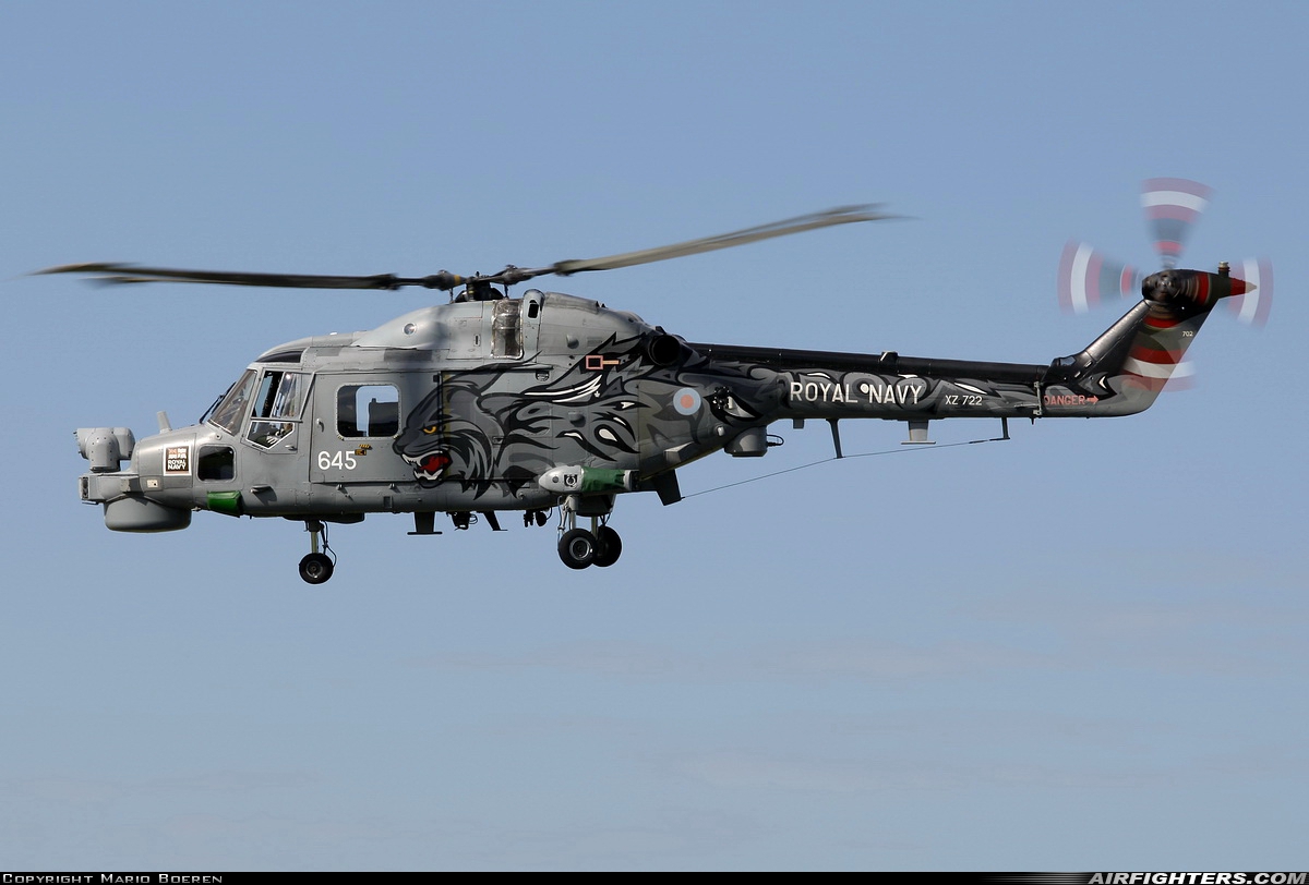 UK - Navy Westland WG-13 Lynx HMA8DSP XZ722 at Leeuwarden (LWR / EHLW), Netherlands