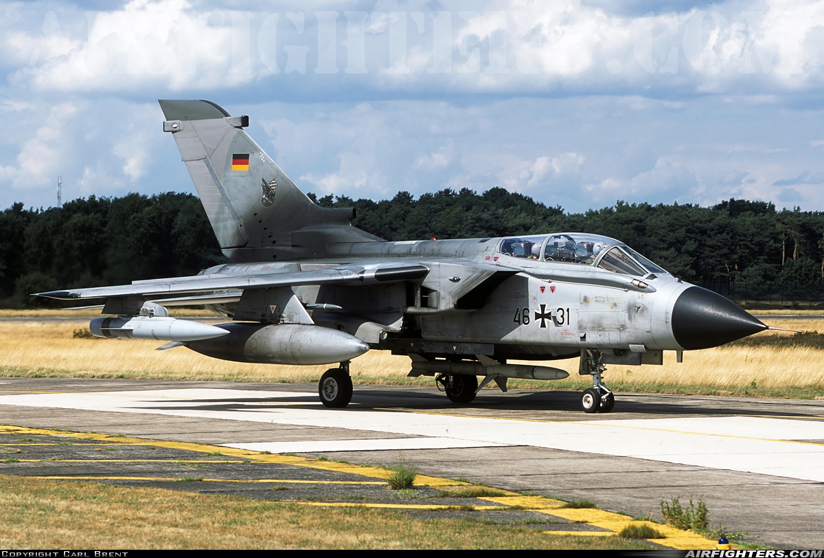 Germany - Air Force Panavia Tornado ECR 46+31 at Kleine Brogel (EBBL), Belgium