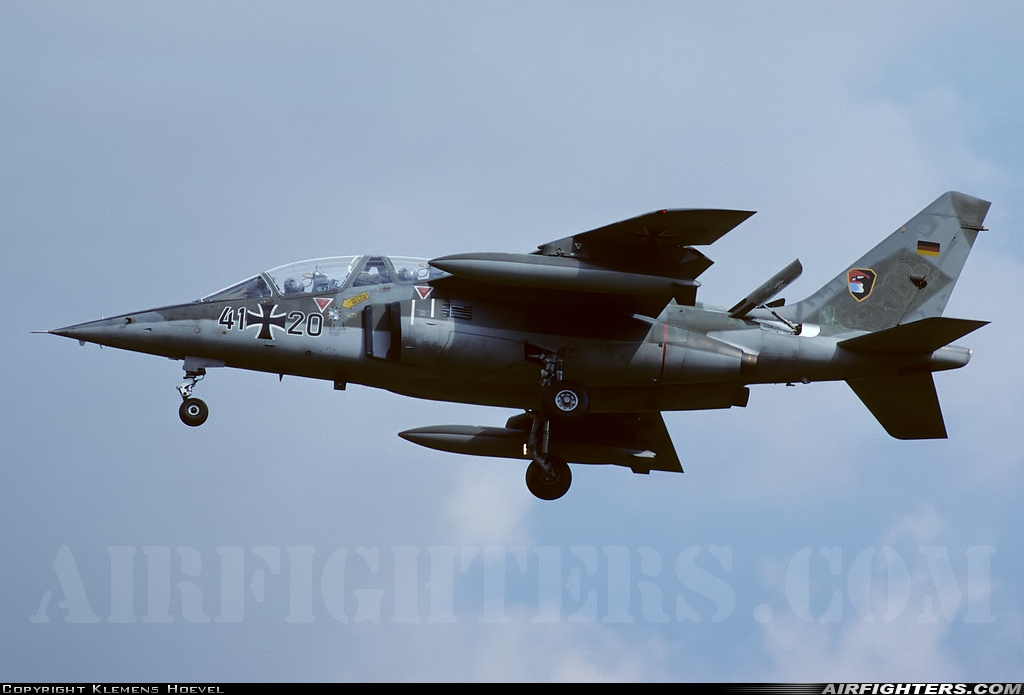 Germany - Air Force Dassault/Dornier Alpha Jet A 41+20 at Gutersloh (GUT / ETUO), Germany