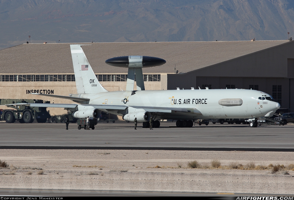 USA - Air Force Boeing E-3B Sentry (707-300) 75-0556 at Las Vegas - Nellis AFB (LSV / KLSV), USA