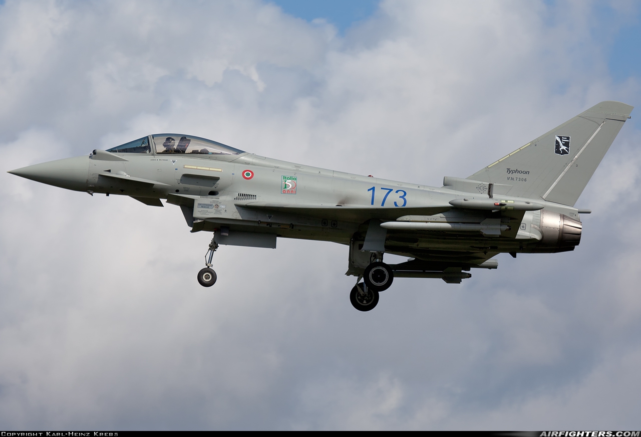 Italy - Air Force Eurofighter F-2000A Typhoon (EF-2000S) MM7306 at Neuburg - Zell (ETSN), Germany