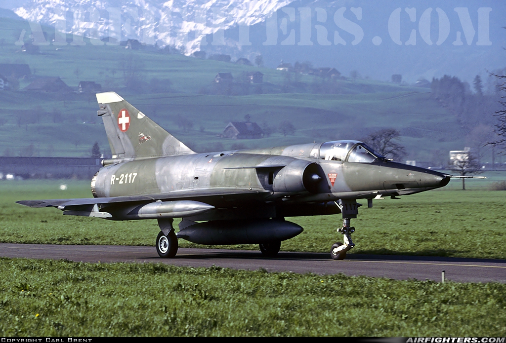 Switzerland - Air Force Dassault Mirage IIIRS R-2117 at Buochs (Stans) (LSMU / LSZC), Switzerland