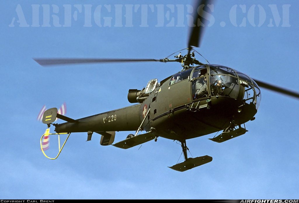 Switzerland - Air Force Aerospatiale SA-316B Alouette III V-229 at Sion (- Sitten) (SIR / LSGS / LSMS), Switzerland