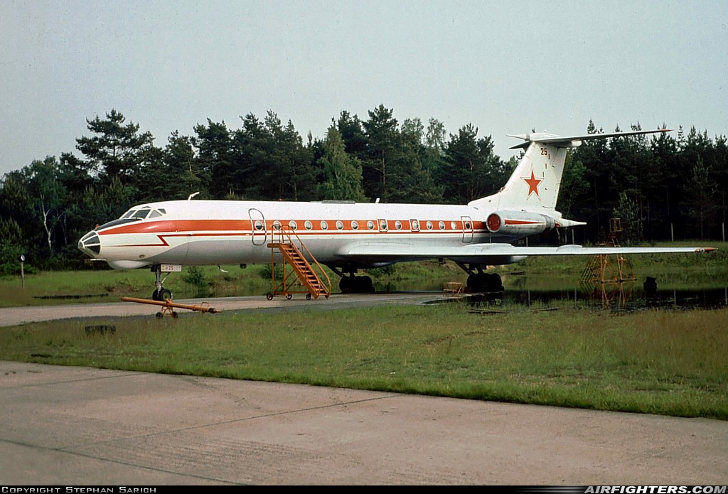 Russia - Air Force Tupolev Tu-134A 25 at Sperenberg, Germany