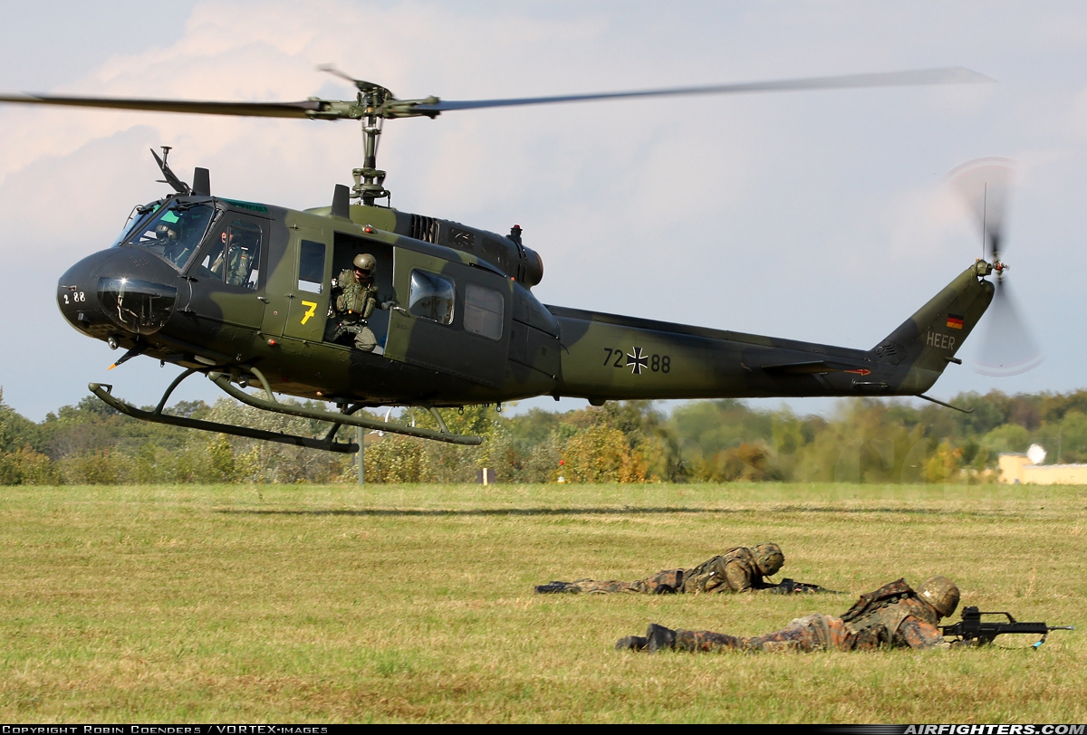 Germany - Army Bell UH-1D Iroquois (205) 72+88 at Niederstetten (ETHN), Germany