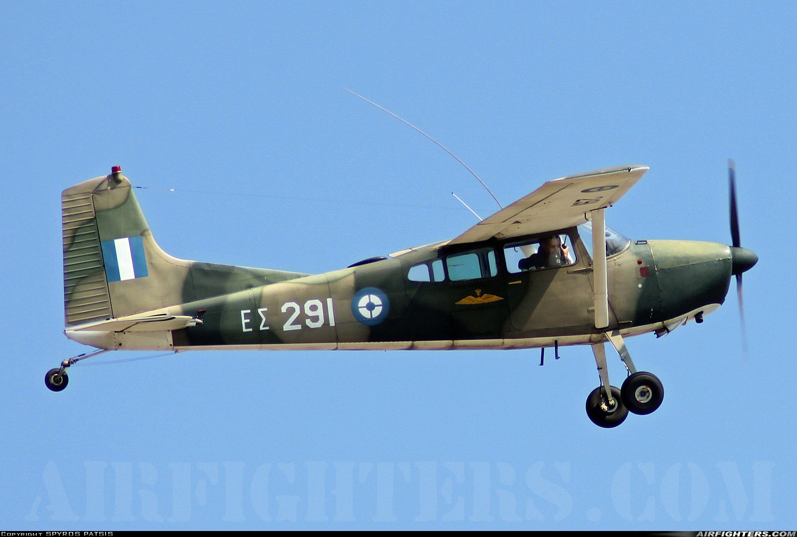Greece - Army Cessna U-17A Skywagon ES291 at Megara AB - Pahi (LGMG), Greece