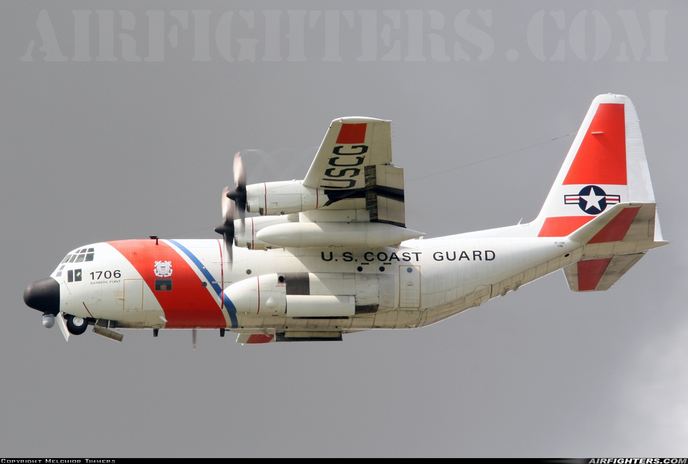 USA - Coast Guard Lockheed HC-130H Hercules (L-382) 1706 at Kalaeloa Airport / Barbers Point  (JRF / PHJR / NAX), USA