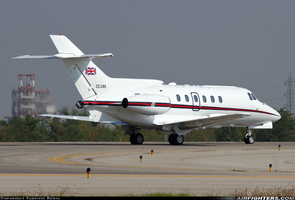 UK - Air Force Hawker Siddeley HS-125 CC.3 ZE396 at Bologna - Borgo Panigale (Guglielmo Marconi) (BLQ / LIPE), Italy