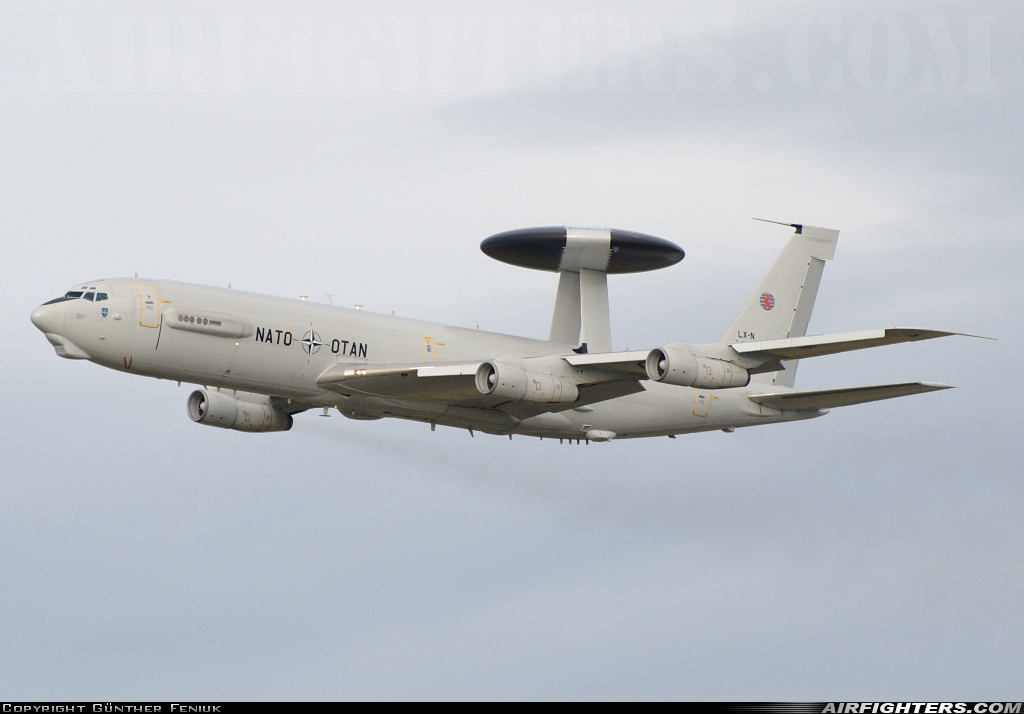 Luxembourg - NATO Boeing E-3A Sentry (707-300) LX-N90452 at Nuremberg (NUE / EDDN), Germany