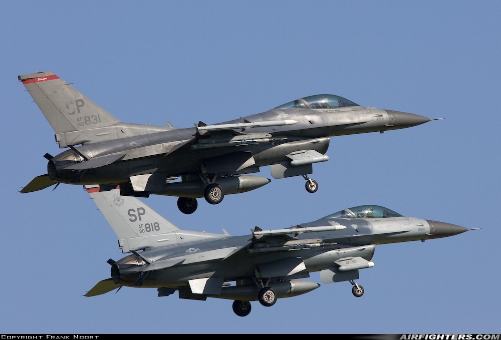 USA - Air Force General Dynamics F-16C Fighting Falcon 90-0831 at Spangdahlem (SPM / ETAD), Germany