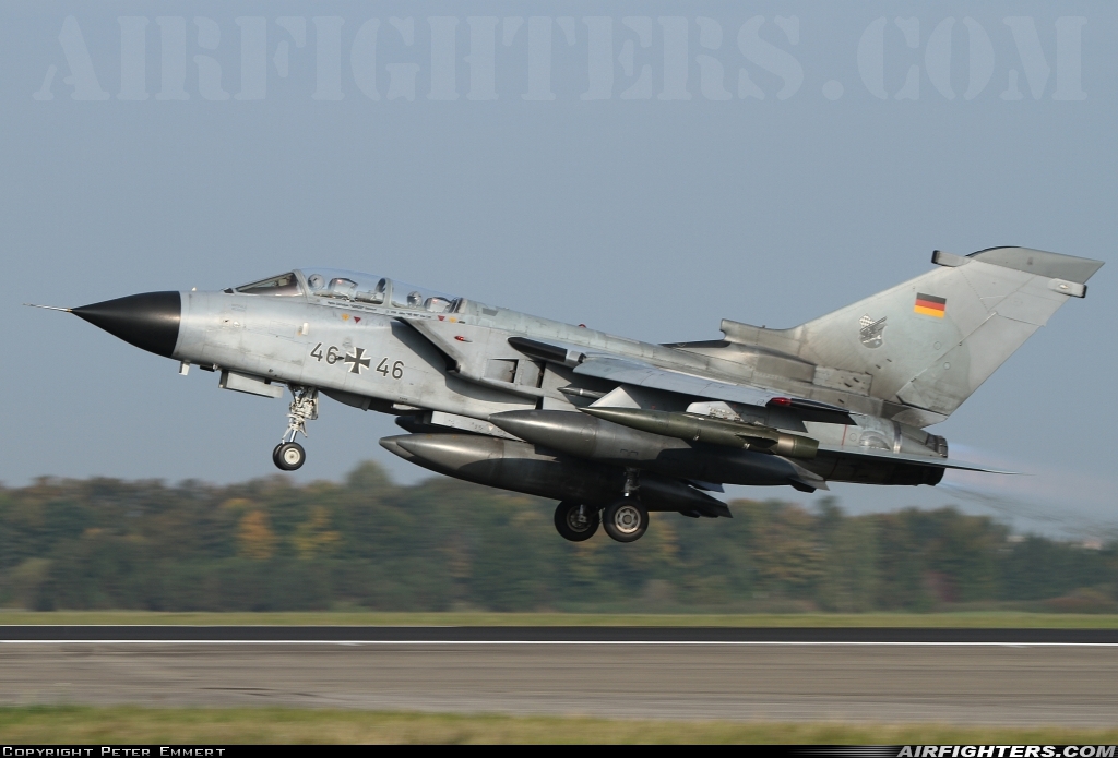 Germany - Air Force Panavia Tornado ECR 46+46 at Lechfeld (ETSL), Germany