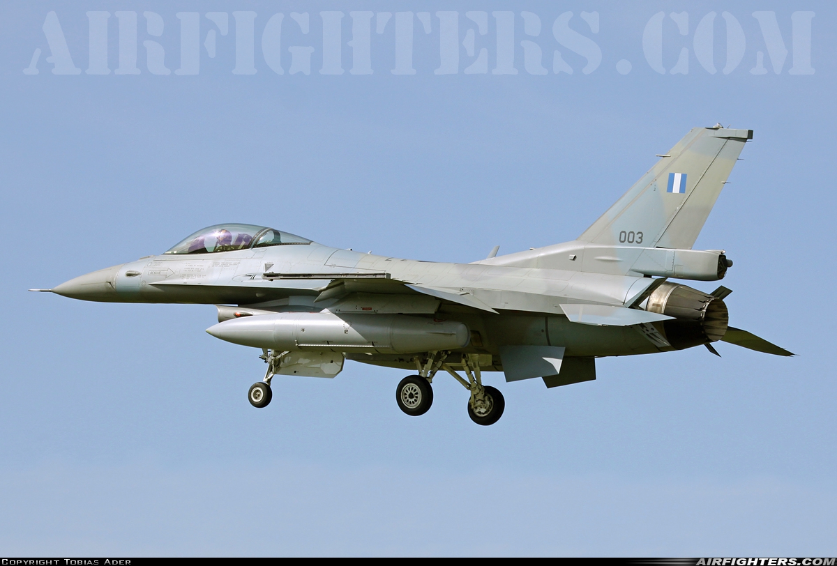 Greece - Air Force General Dynamics F-16C Fighting Falcon 003 at Cambrai - Epinoy (LFQI), France
