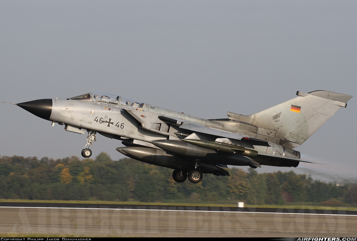 Germany - Air Force Panavia Tornado ECR 46+46 at Lechfeld (ETSL), Germany