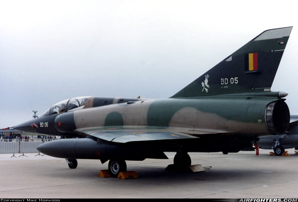 Belgium - Air Force Dassault Mirage 5BD BD05 at Brize Norton (BZZ / EGVN), UK