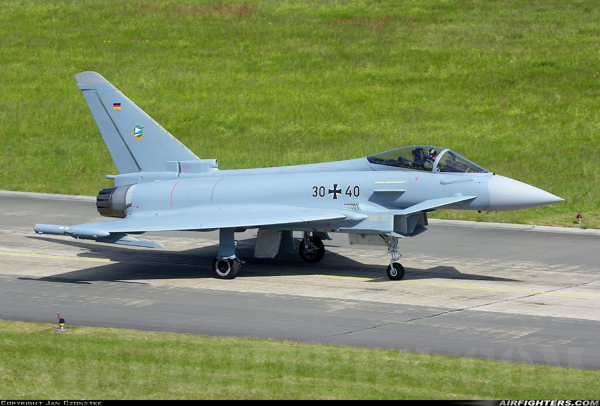 Germany - Air Force Eurofighter EF-2000 Typhoon S 30+40 at Nordholz (- Cuxhaven) (NDZ / ETMN), Germany