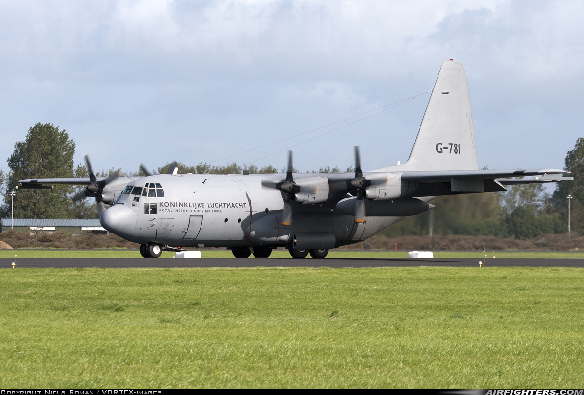 Netherlands - Air Force Lockheed C-130H Hercules (L-382) G-781 at Leeuwarden (LWR / EHLW), Netherlands