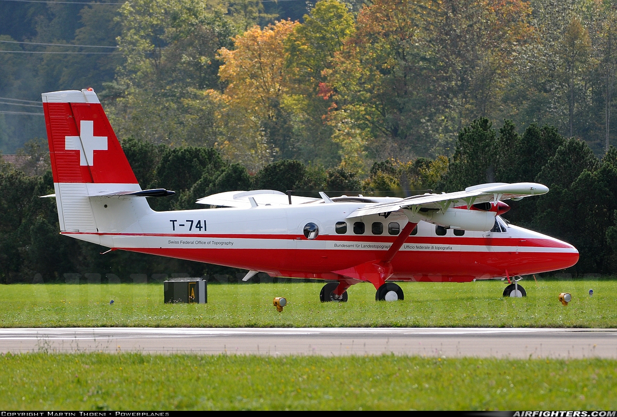 Switzerland - Air Force De Havilland Canada DHC-6-300 Twin Otter T-741 at Meiringen (LSMM), Switzerland