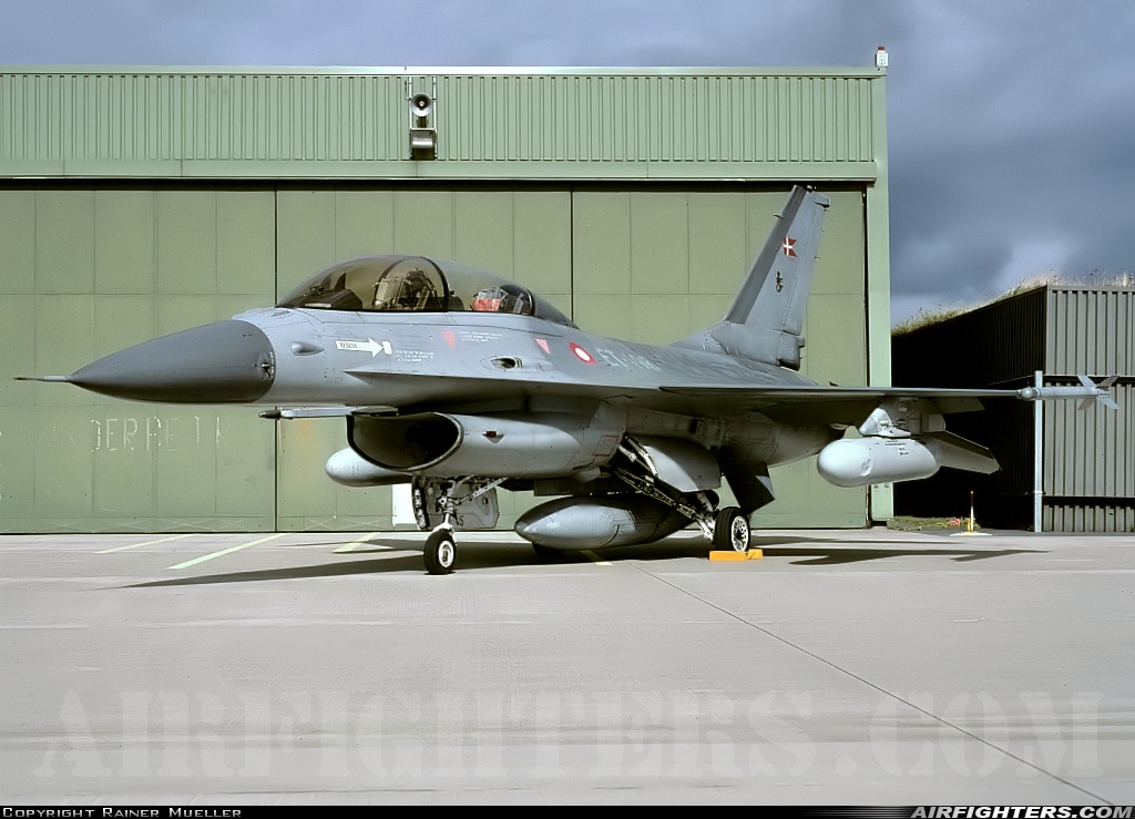 Denmark - Air Force General Dynamics F-16BM Fighting Falcon ET-198 at Eggebek (ETME), Germany