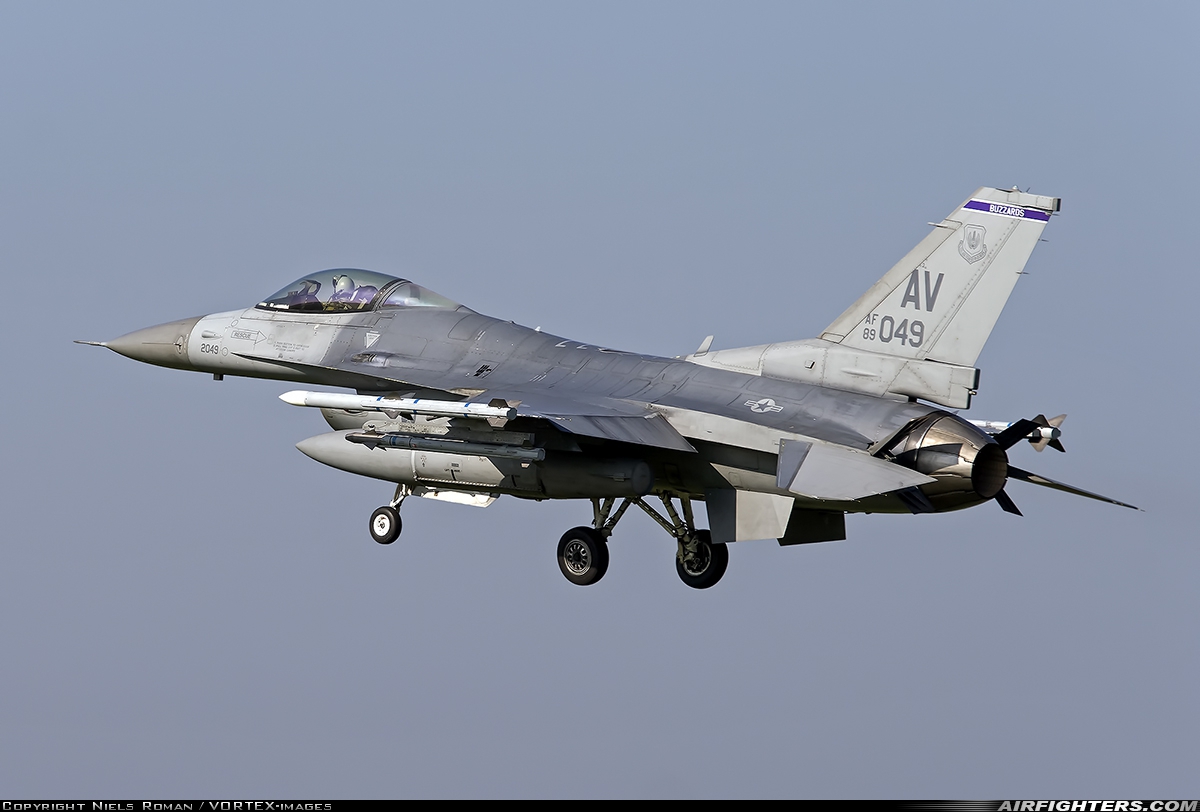 USA - Air Force General Dynamics F-16C Fighting Falcon 89-2049 at Uden - Volkel (UDE / EHVK), Netherlands