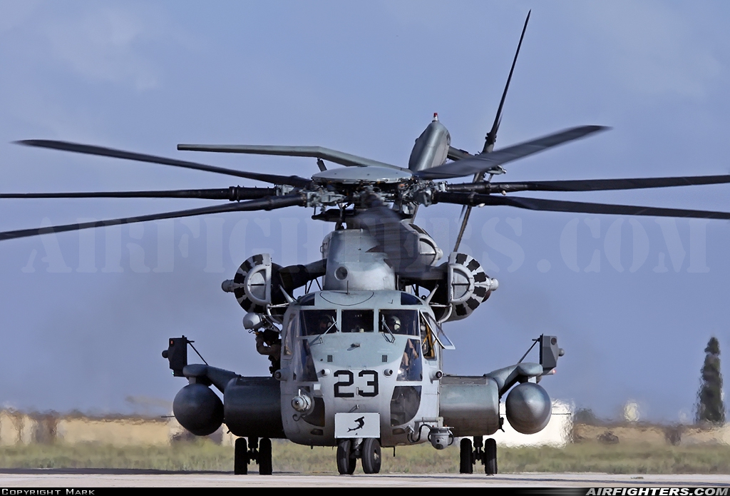 USA - Marines Sikorsky CH-53A Sea Stallion 163085 at Luqa - Malta International (MLA / LMML), Malta