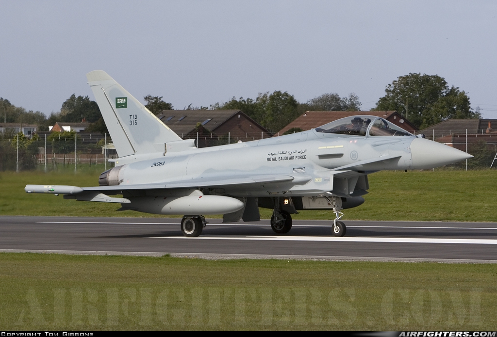 Saudi Arabia - Air Force Eurofighter Typhoon FGR50 ZK083 at Warton (EGNO), UK