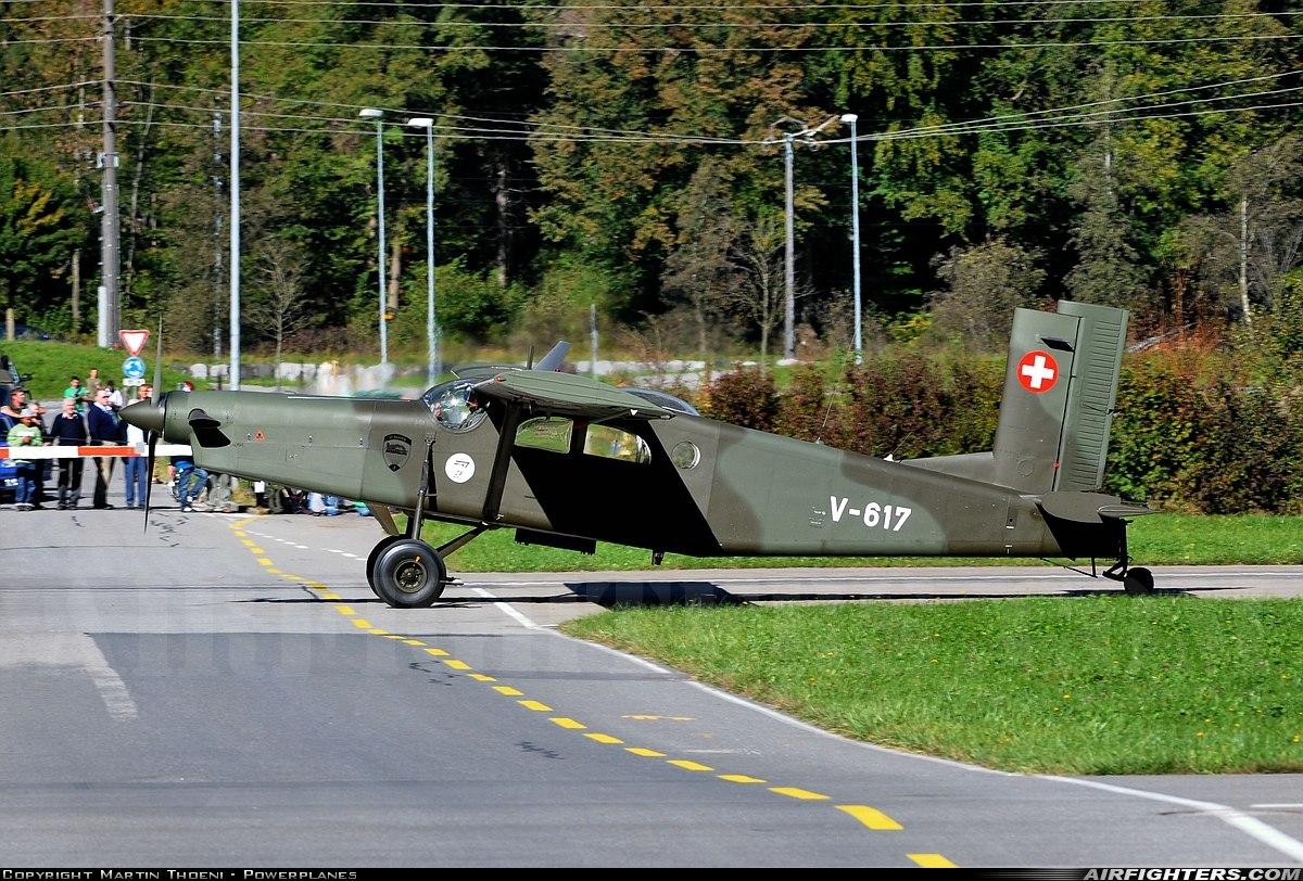Switzerland - Air Force Pilatus PC-6/B2-H2M-1 Turbo Porter V-617 at Meiringen (LSMM), Switzerland