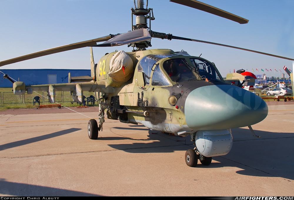 Russia - Air Force Kamov Ka-52 92 YELLOW at Moscow - Zhukovsky (Ramenskoye) (UUBW), Russia