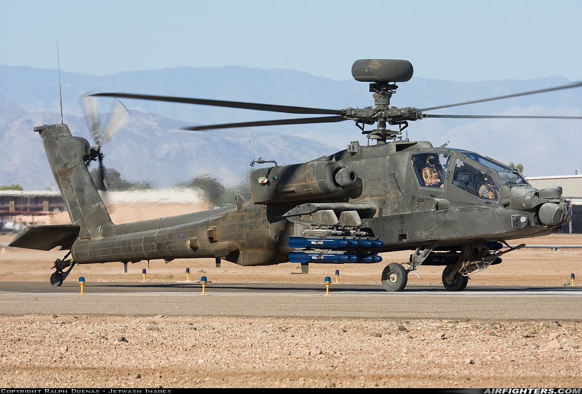 UK - Army Westland Apache AH1 (WAH-64D) ZJ194 at El Centro - NAF (NJK / KNJK), USA