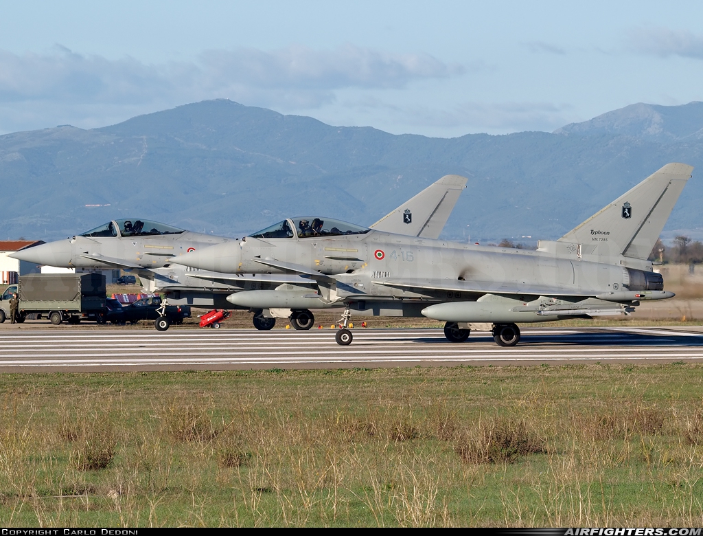 Italy - Air Force Eurofighter F-2000A Typhoon (EF-2000S) MM7285 at Decimomannu - (DCI / LIED), Italy