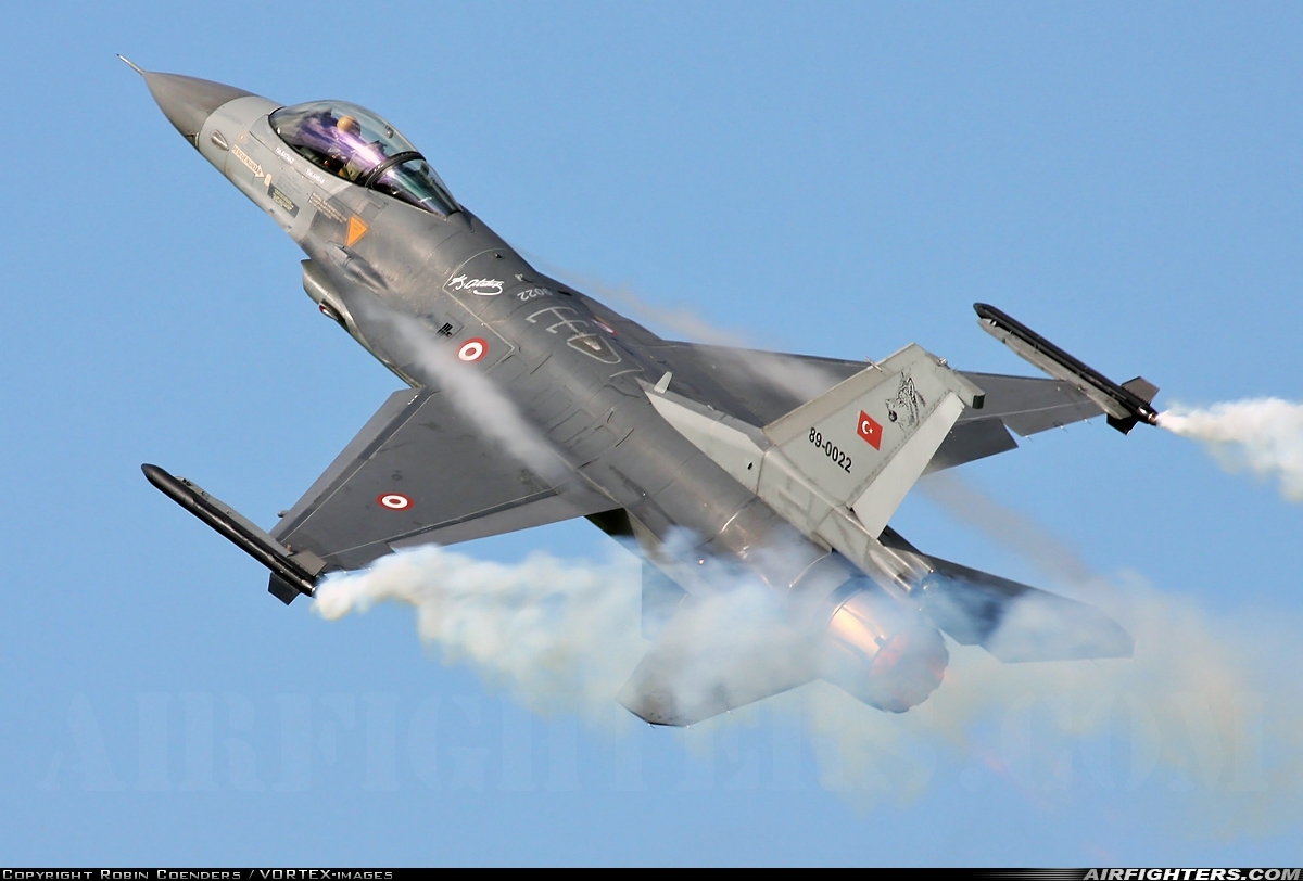 Türkiye - Air Force General Dynamics F-16C Fighting Falcon 89-0022 at Leeuwarden (LWR / EHLW), Netherlands