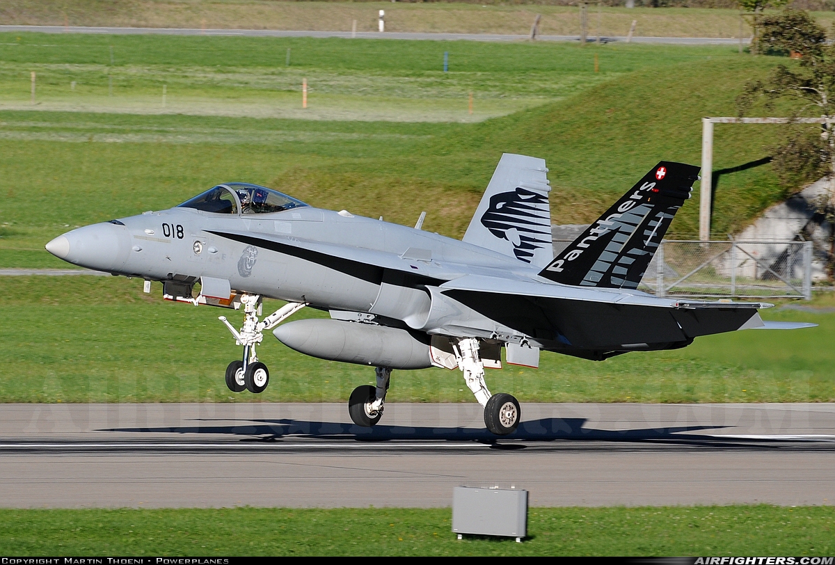 Switzerland - Air Force McDonnell Douglas F/A-18C Hornet J-5018 at Meiringen (LSMM), Switzerland