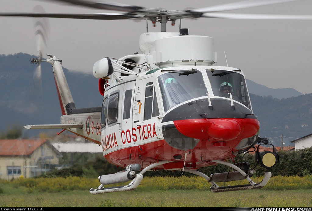 Italy - Guardia Costiera Agusta-Bell AB-412SP Grifone MM81385 at Luni - La Spezia (Bortolomeo Arrigoni), Italy