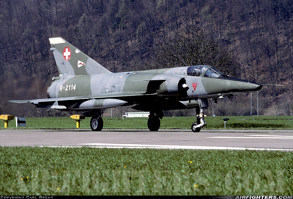 Switzerland - Air Force Dassault Mirage IIIRS R-2114 at Buochs (Stans) (LSMU / LSZC), Switzerland